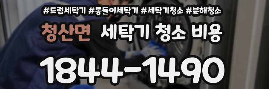 청산면 세탁기 청소 비용
