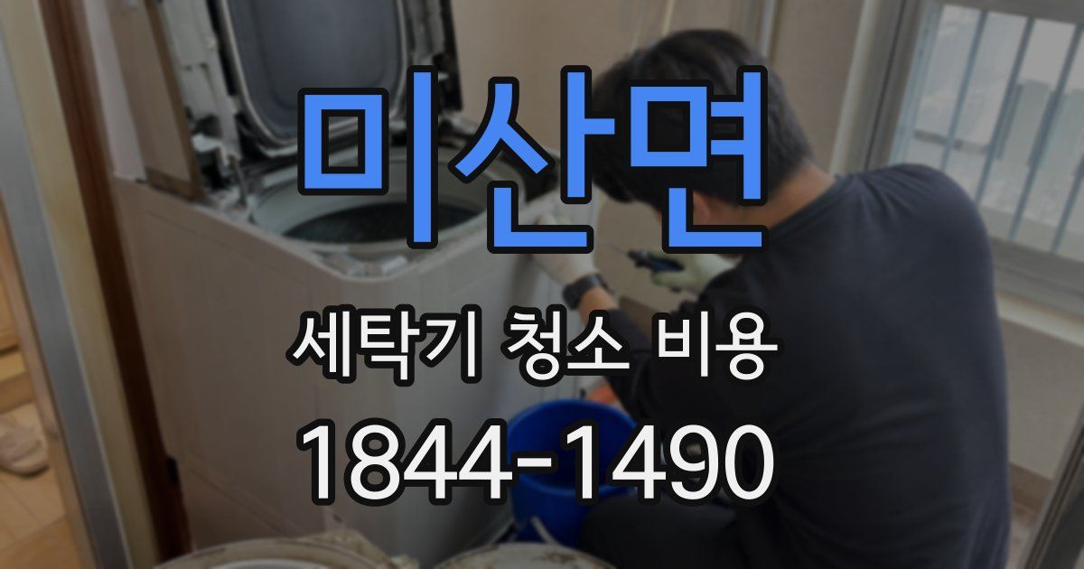 미산면 세탁기 청소 비용