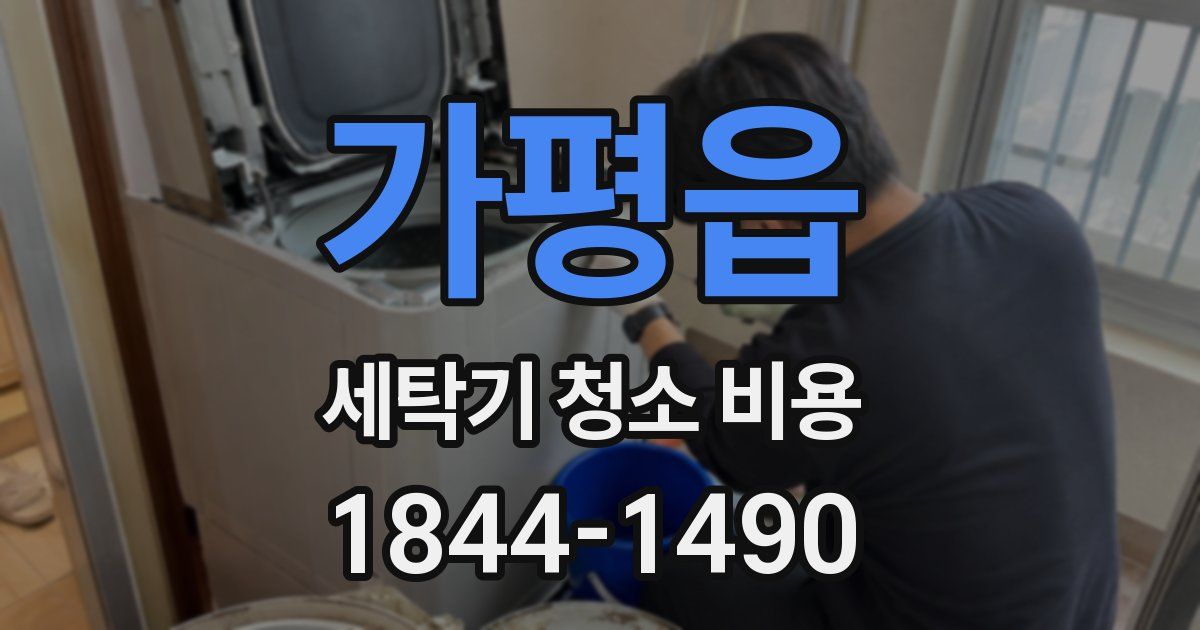가평읍 세탁기 청소 비용