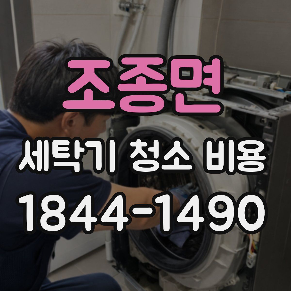 조종면 세탁기 청소 비용
