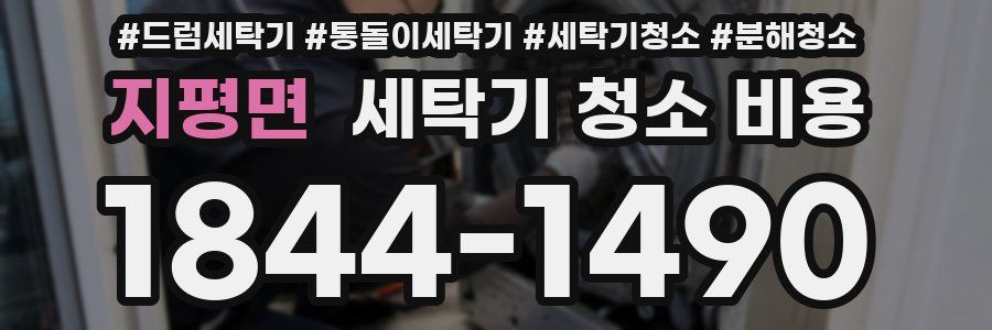 지평면 세탁기 청소 비용