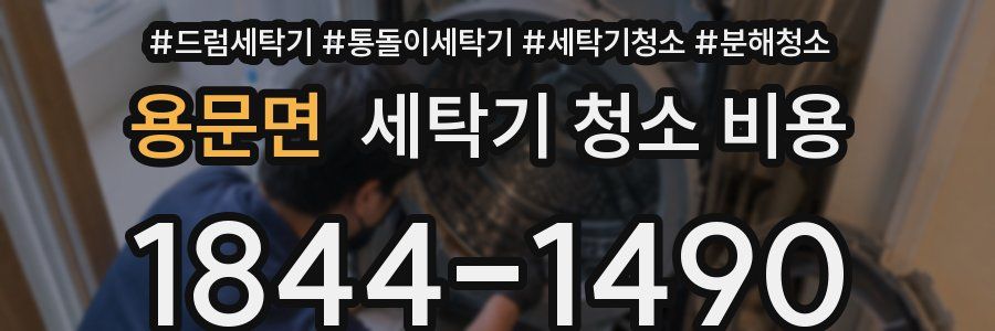 용문면 세탁기 청소 비용