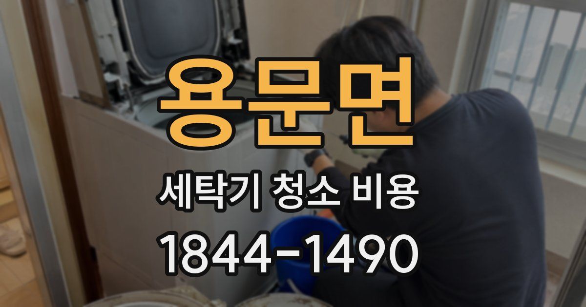 용문면 세탁기 청소 비용
