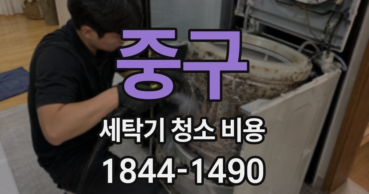 중구 세탁기 청소 비용