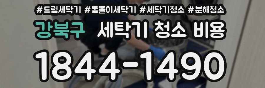 강북구 세탁기 청소 비용