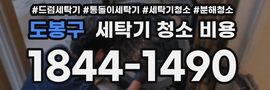 도봉구 세탁기 청소 비용
