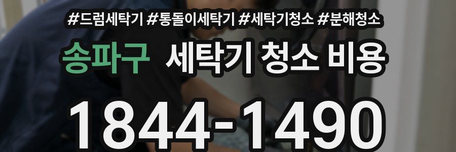 송파구 세탁기 청소 비용