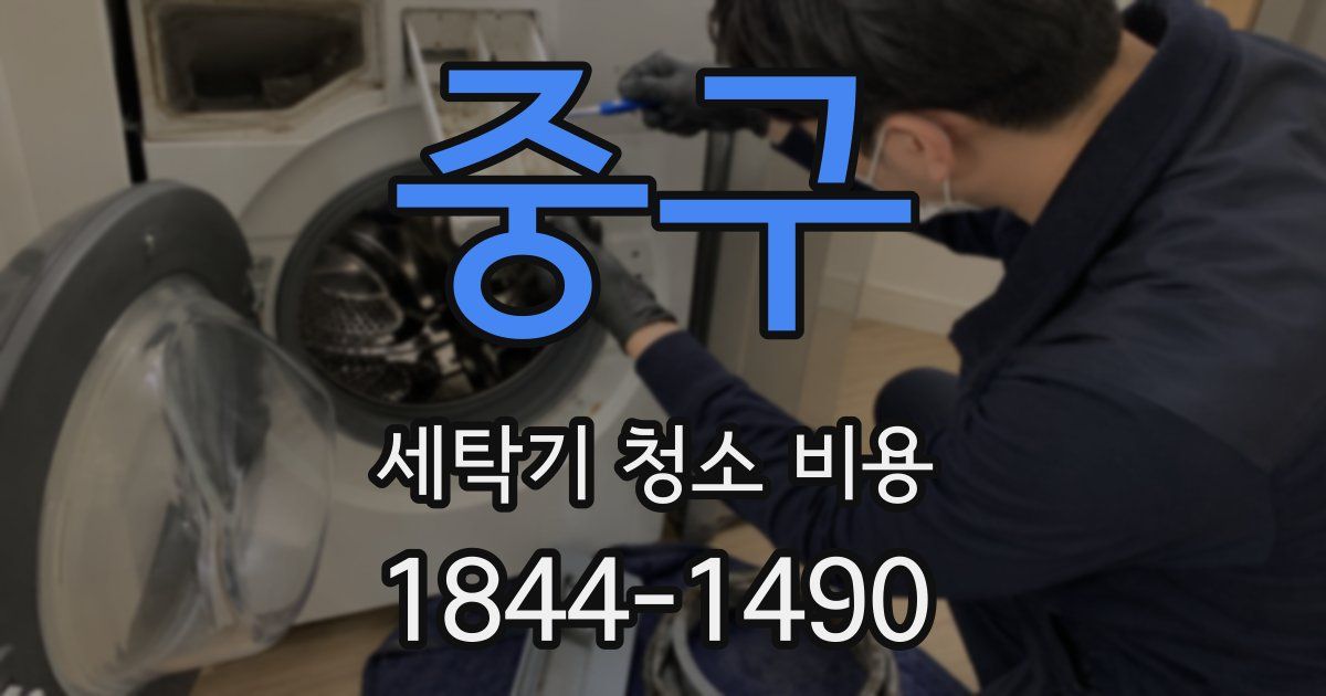 중구 세탁기 청소 비용