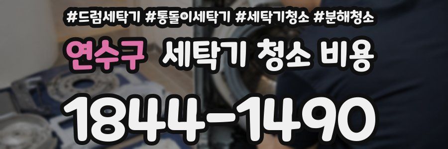 연수구 세탁기 청소 비용