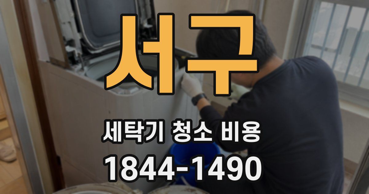 서구 세탁기 청소 비용