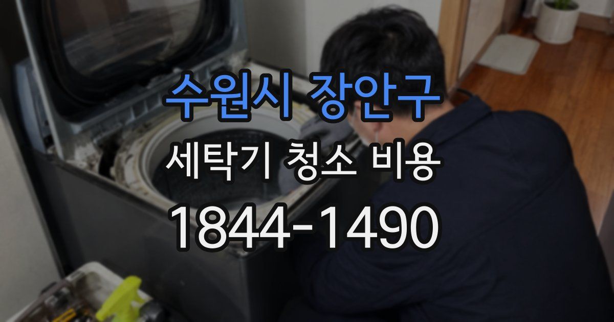 수원시 장안구 세탁기 청소 비용