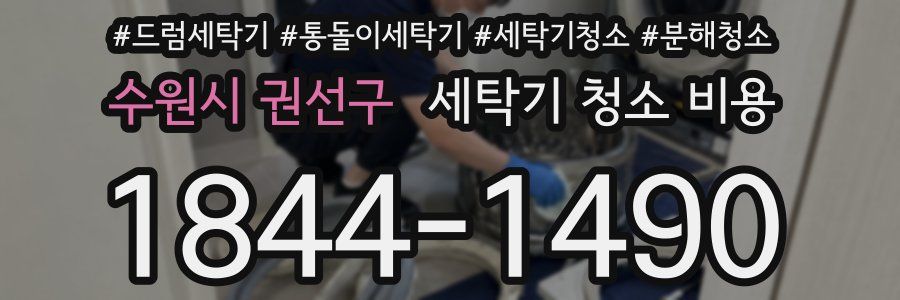 수원시 권선구 세탁기 청소 비용