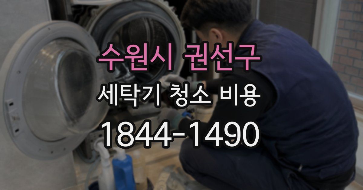 수원시 권선구 세탁기 청소 비용