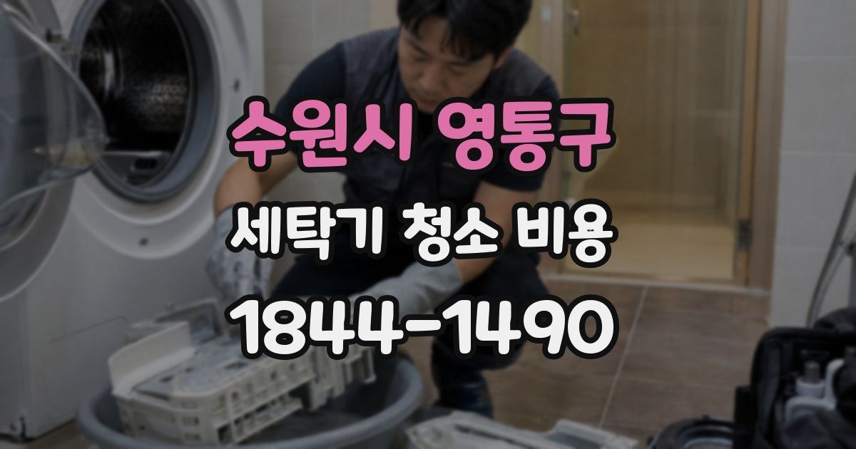 수원시 영통구 세탁기 청소 비용