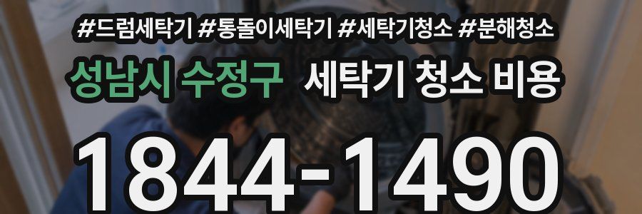 성남시 수정구 세탁기 청소 비용