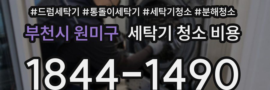부천시 원미구 세탁기 청소 비용