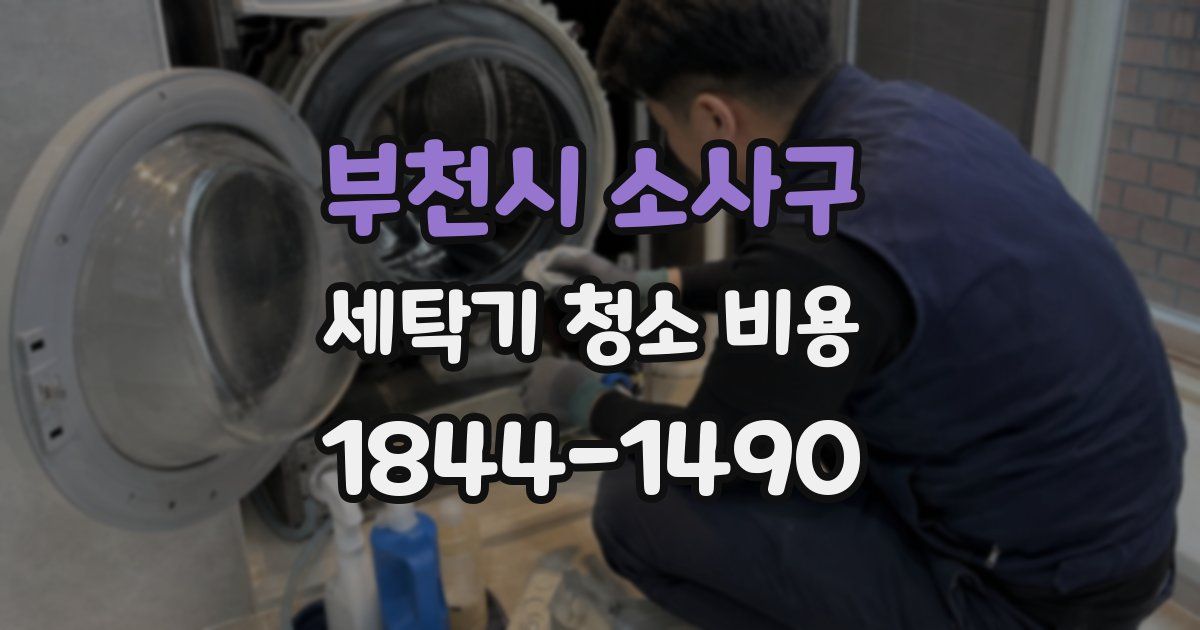 부천시 소사구 세탁기 청소 비용