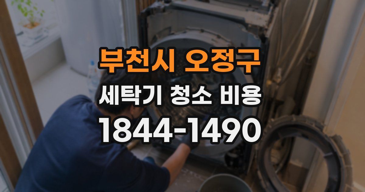 부천시 오정구 세탁기 청소 비용