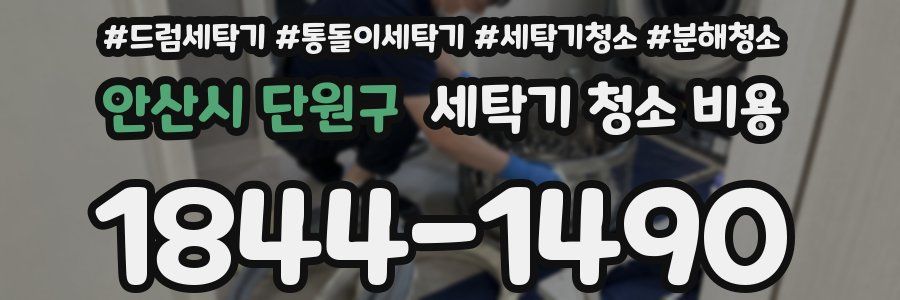 안산시 단원구 세탁기 청소 비용
