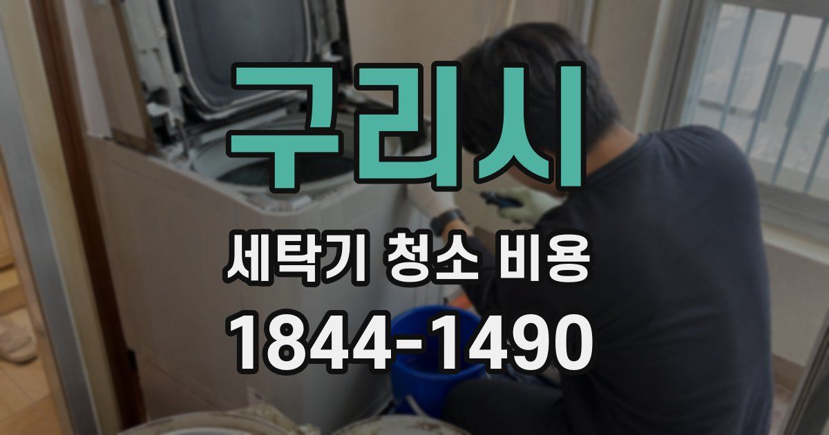 구리시 세탁기 청소 비용