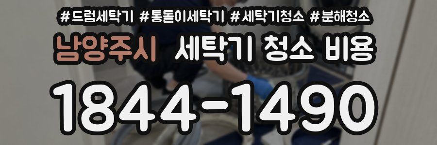 남양주시 세탁기 청소 비용
