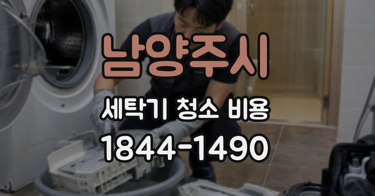 남양주시 세탁기 청소 비용