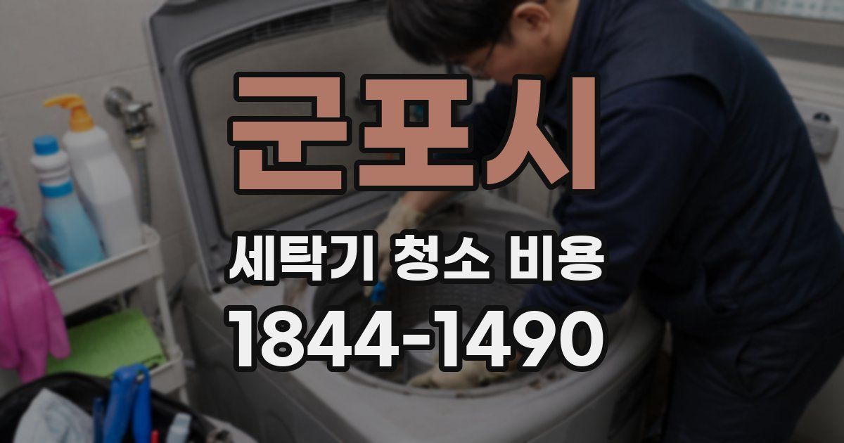 군포시 세탁기 청소 비용