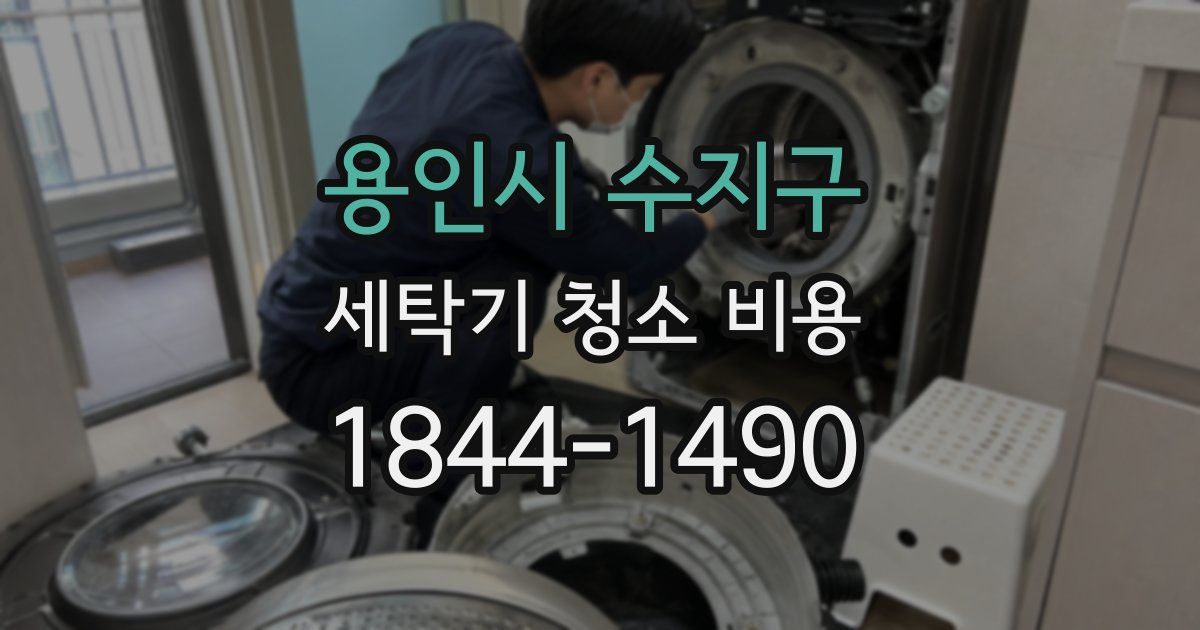 용인시 수지구 세탁기 청소 비용
