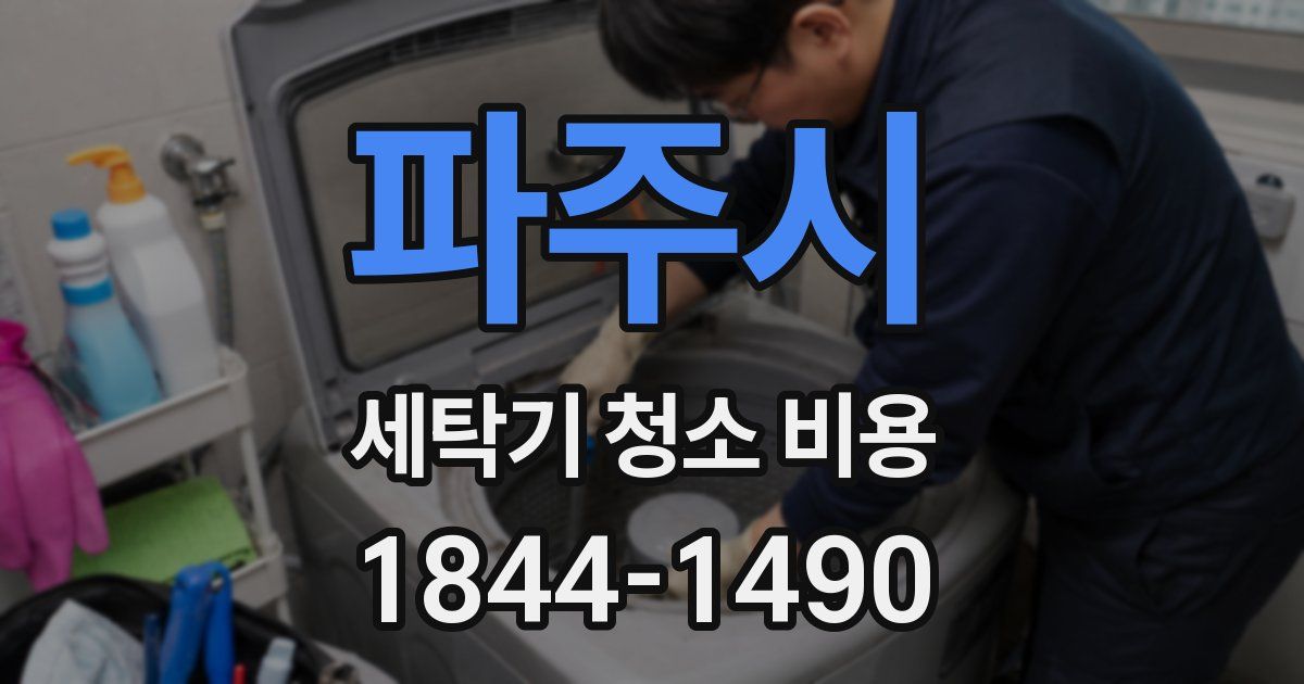 파주시 세탁기 청소 비용