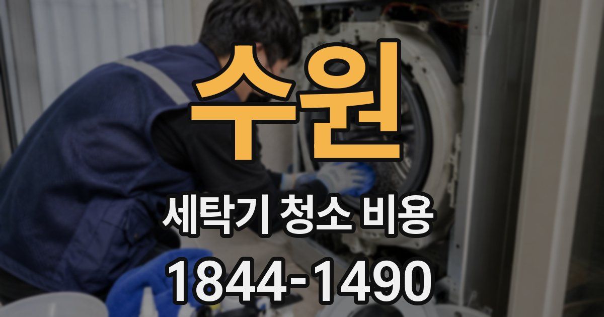 수원 세탁기 청소 비용