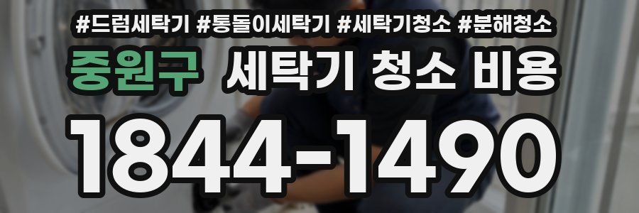 중원구 세탁기 청소 비용