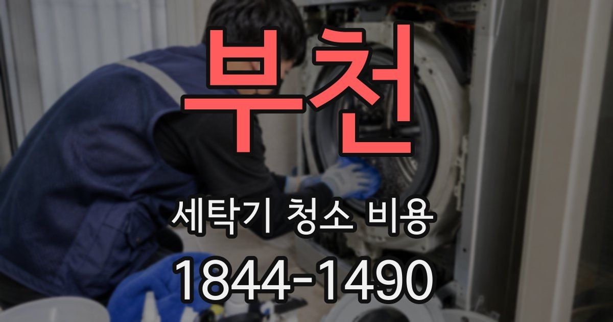 부천 세탁기 청소 비용