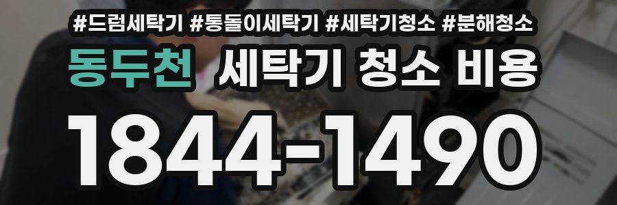 동두천 세탁기 청소 비용