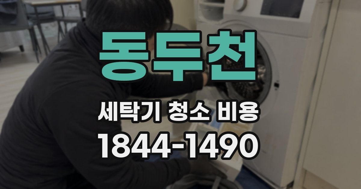 동두천 세탁기 청소 비용