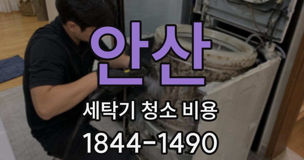 안산 세탁기 청소 비용