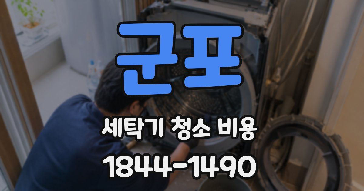 군포 세탁기 청소 비용
