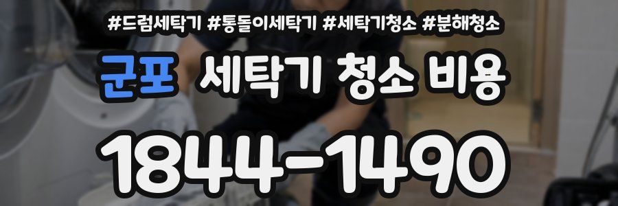 군포 세탁기 청소 비용
