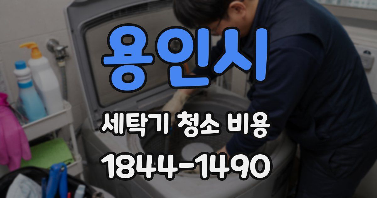 용인시 세탁기 청소 비용