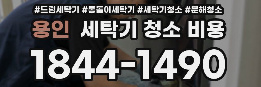 용인 세탁기 청소 비용