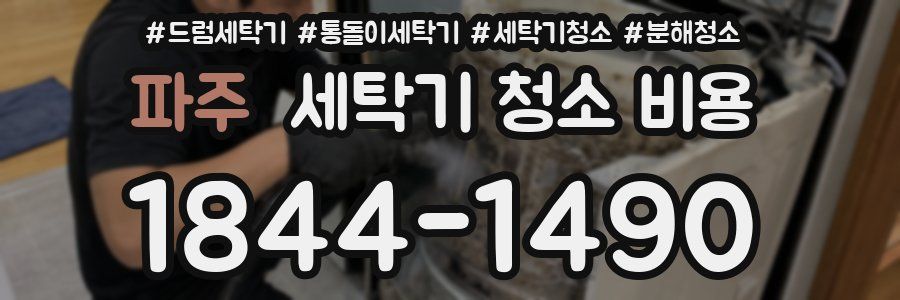 파주 세탁기 청소 비용