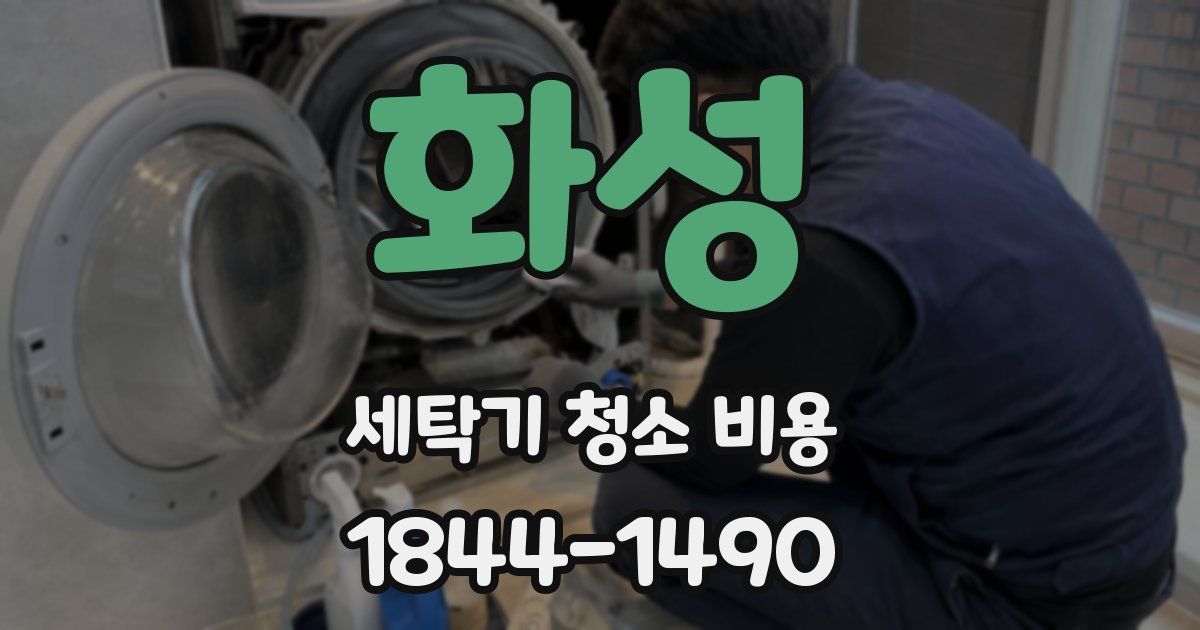 화성 세탁기 청소 비용