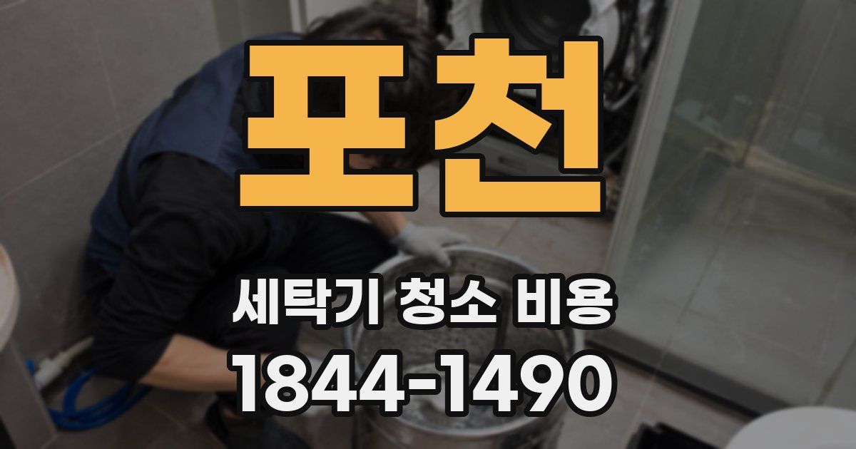 포천 세탁기 청소 비용