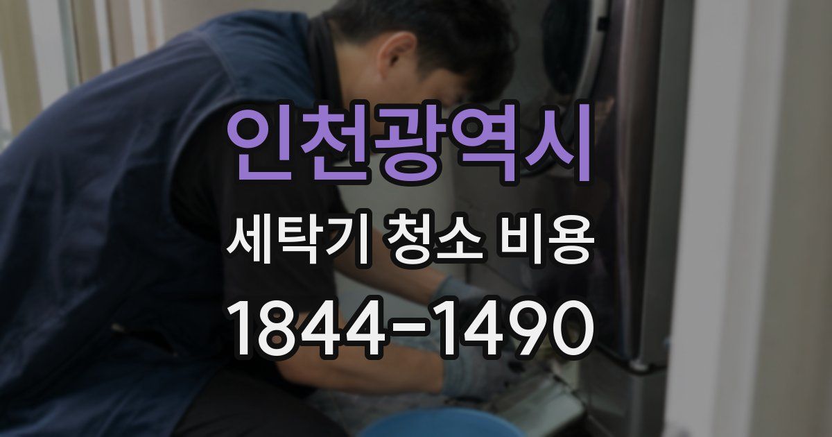 인천광역시 세탁기 청소 비용