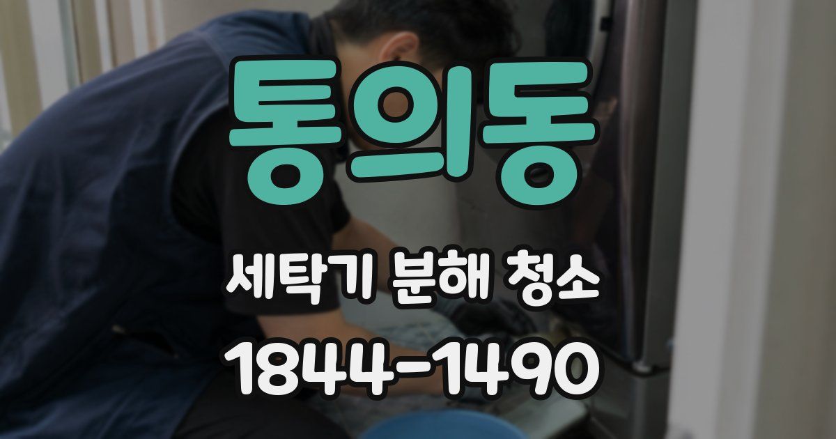 통의동 세탁기 분해 청소