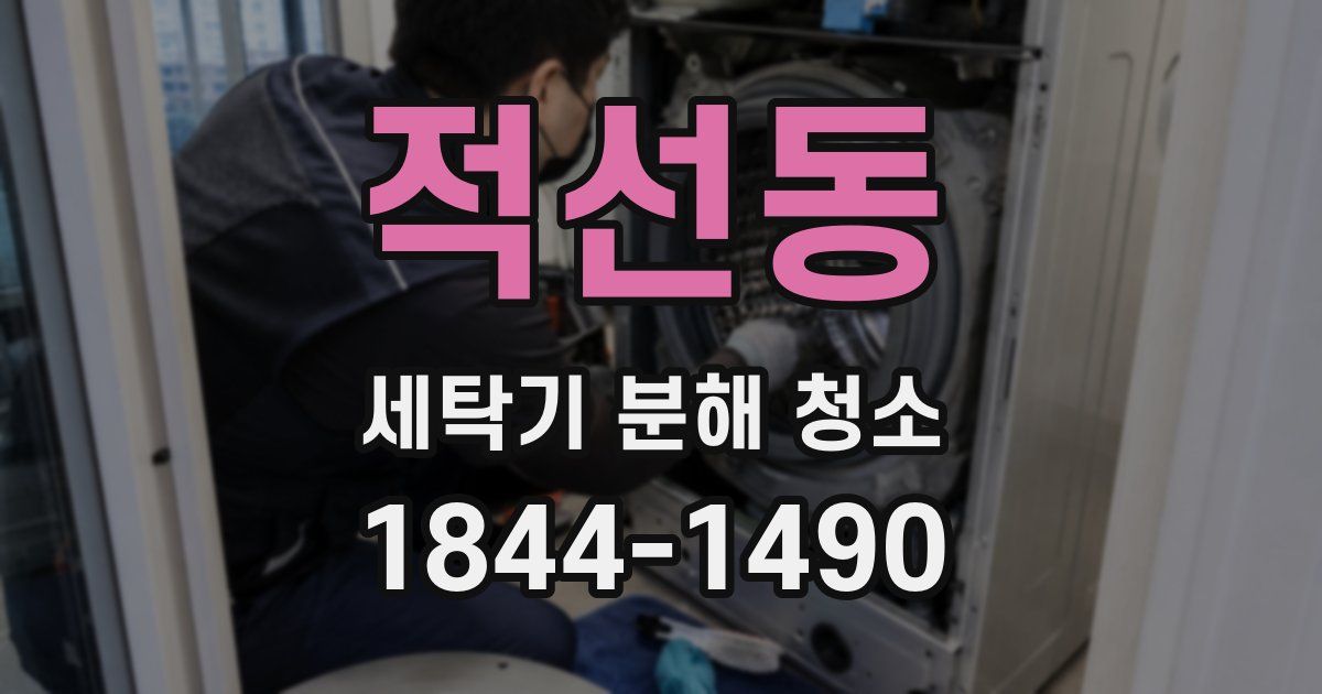 적선동 세탁기 분해 청소