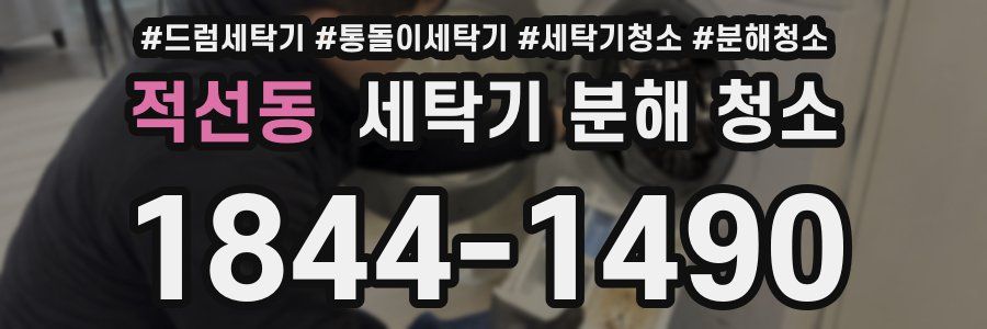 적선동 세탁기 분해 청소