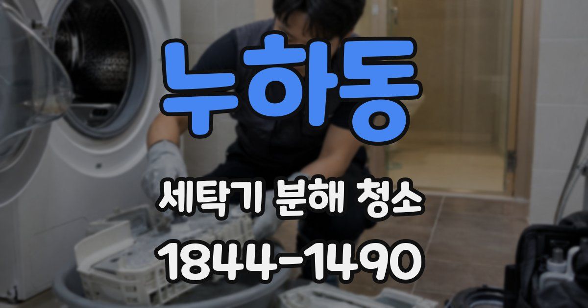 누하동 세탁기 분해 청소