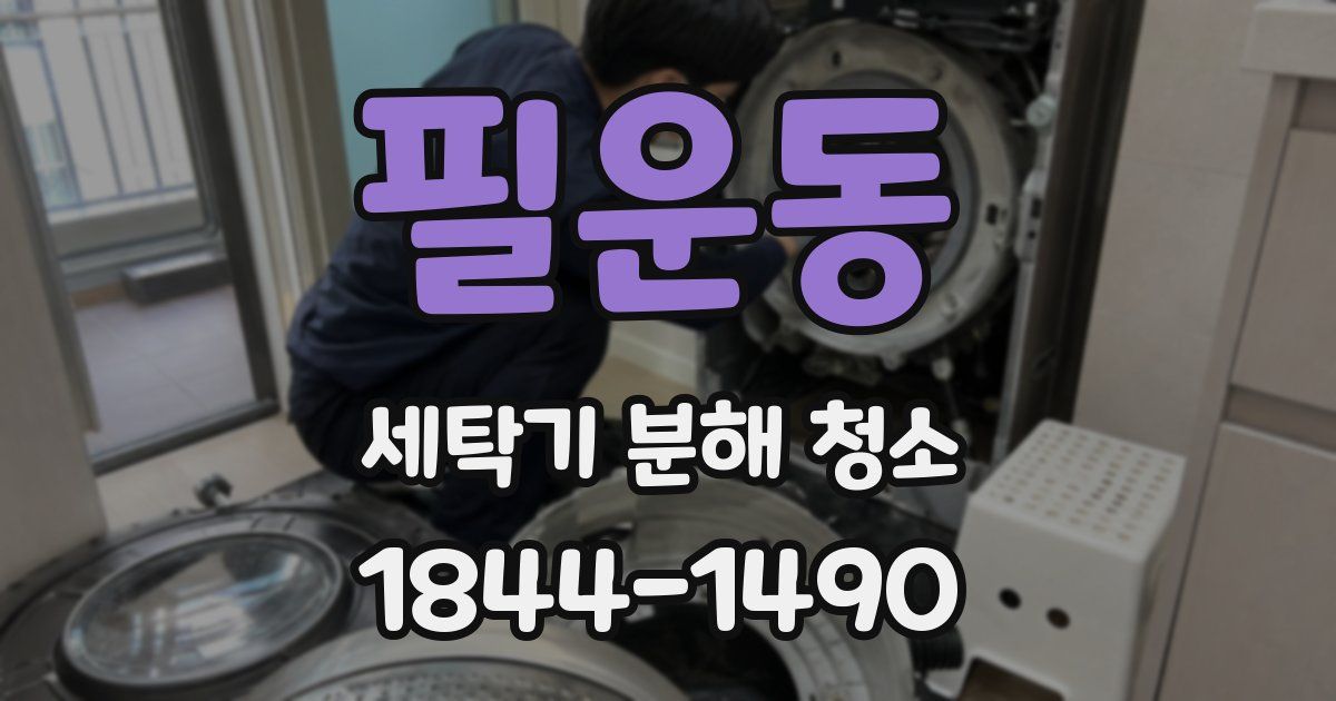 필운동 세탁기 분해 청소