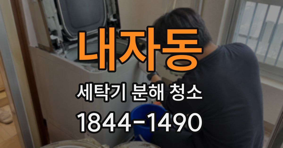 내자동 세탁기 분해 청소