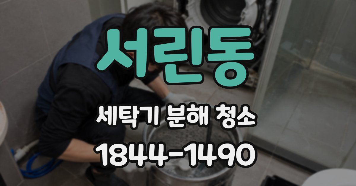 서린동 세탁기 분해 청소